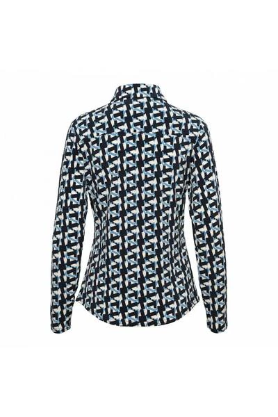 &Co Woman Blouses Dessin Blouse LOTTE GRAPHIC BL203/700500 Blue 1 &Co Woman Blouses Dessin Blouse LOTTE GRAPHIC BL203/700500 Blue