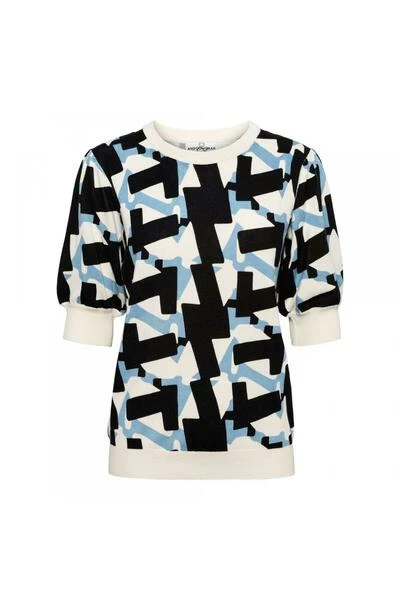 &Co Woman Blouses Pullover Blue 1 &Co Woman Blouses Pullover Blue