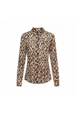 &Co Woman Longsleeve Shirts Andco Woman Lotte Sunset Brown