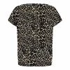 &Co Woman T-shirts Leopard Top Black