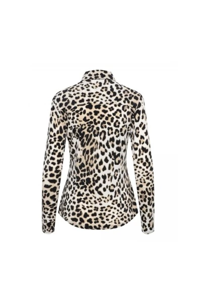 &Co Woman Longsleeve Shirts LOTTE LEOPARD Beige 2 &Co Woman Longsleeve Shirts LOTTE LEOPARD Beige - Afbeelding 2