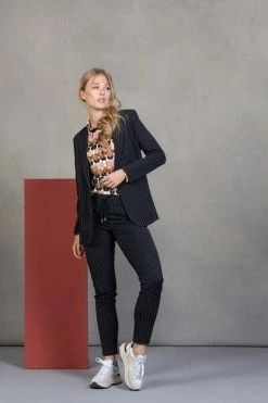 &Co Woman Pantalons Broek PALU STRIPE Black -&Co Woman Verkoop 501d6caefc73ad4562a7e903d607e31e