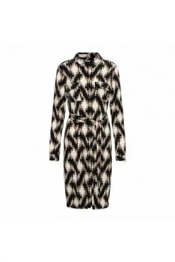 &Co Woman Casual Jurken Lotte Graphic A Dress Black