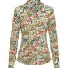 &Co Woman Longsleeve Shirts BLOUSE LOTTE ANIMAL Green