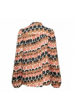 Blouses &Co Woman Blouse AMANDINE BIG DOT BL207/50150 DS Pink