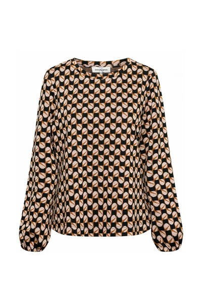 &Co Woman Hoodies & Sweatvesten Doris Dot Top Beige 2 &Co Woman Hoodies & Sweatvesten Doris Dot Top Beige - Afbeelding 2