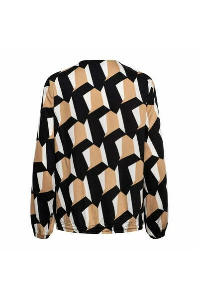 &Co Woman Blouses Co Woman Anabelle Graphic Blouse Beige 4 &Co Woman Blouses Co Woman Anabelle Graphic Blouse Beige - Afbeelding 4