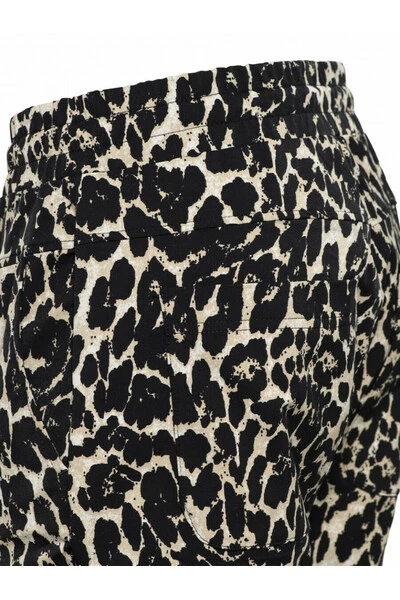 &Co Woman Leggings & Treggings PANT PHILLY LEOPARD Black 4 &Co Woman Leggings & Treggings PANT PHILLY LEOPARD Black - Afbeelding 4