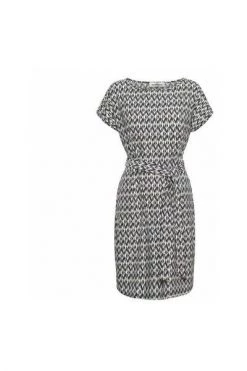 &Co Woman Casual Jurken Piper Ikat Travel White