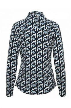 &Co Woman Longsleeve Shirts Lotte Graphic Shirt Blue -&Co Woman Verkoop a8c98f32af5fdb44563366c24331401c