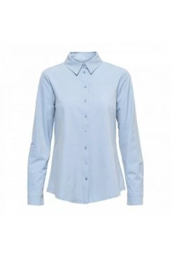 &Co Woman Longsleeve Shirts ;CO WOMAN OLIVIA TRAVELLBLOUSE CHAMBRAY BLUE Blue