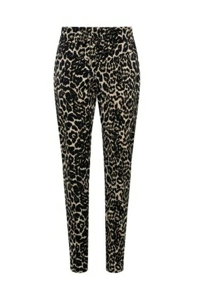 &Co Woman Leggings & Treggings PANT PHILLY LEOPARD Black 2 &Co Woman Leggings & Treggings PANT PHILLY LEOPARD Black - Afbeelding 2