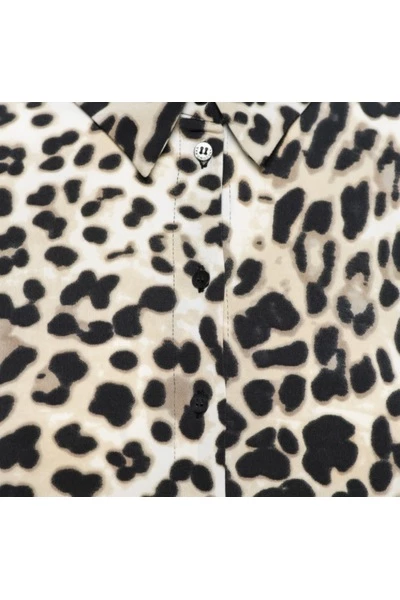 &Co Woman Longsleeve Shirts LOTTE LEOPARD Beige 3 &Co Woman Longsleeve Shirts LOTTE LEOPARD Beige - Afbeelding 3
