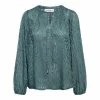 &Co Woman Blouses Blouse Ausbrenner AISHA Green